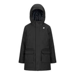 K-Way Giubbino tinta unita con Pelliccia Nero per Bambino K1128HW NERO K-WAY 