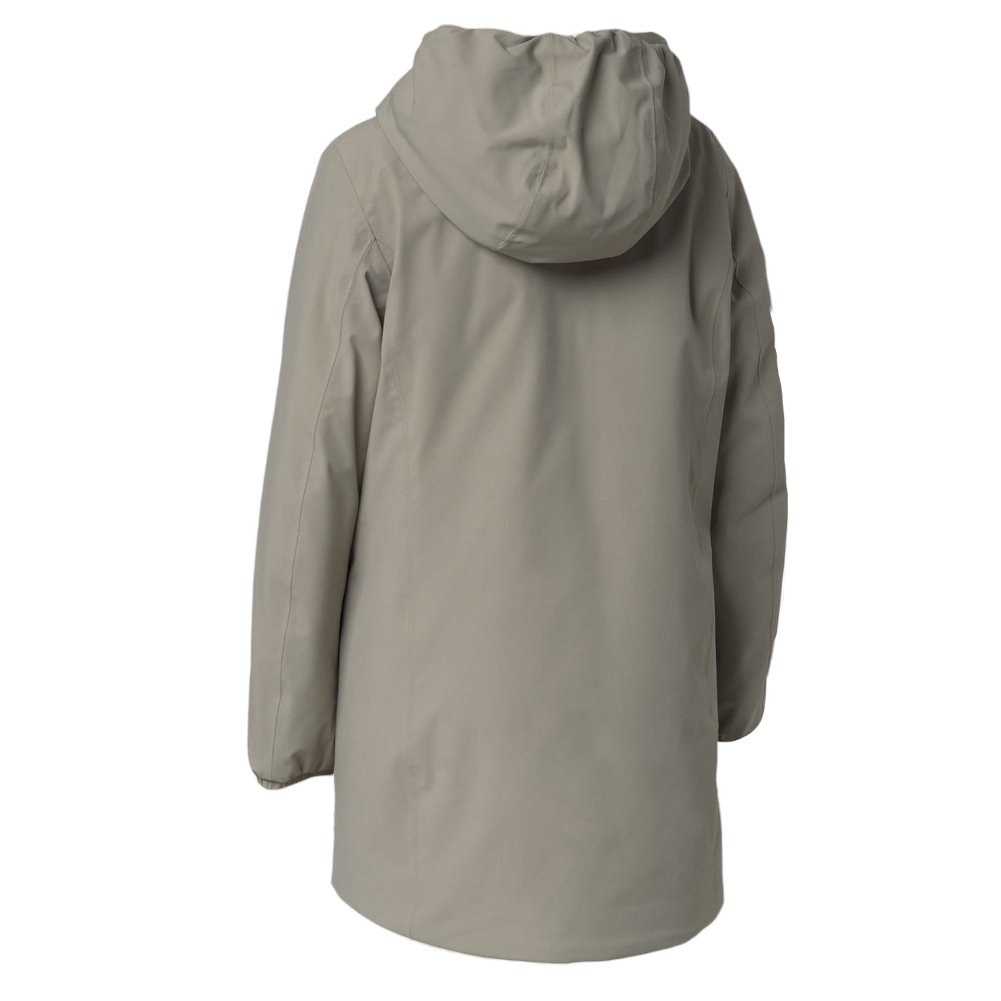 K-Way Giubbino Reversibile Lungo con Zip E Cappuccio Verde/Bianco per Bambina K11517W VERDE/BIANCO K-WAY 