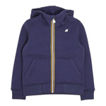K-Way Felpa con Zip E Cappuccio tinta unita Blu per Bambino K2124RWX BLU K-WAY 