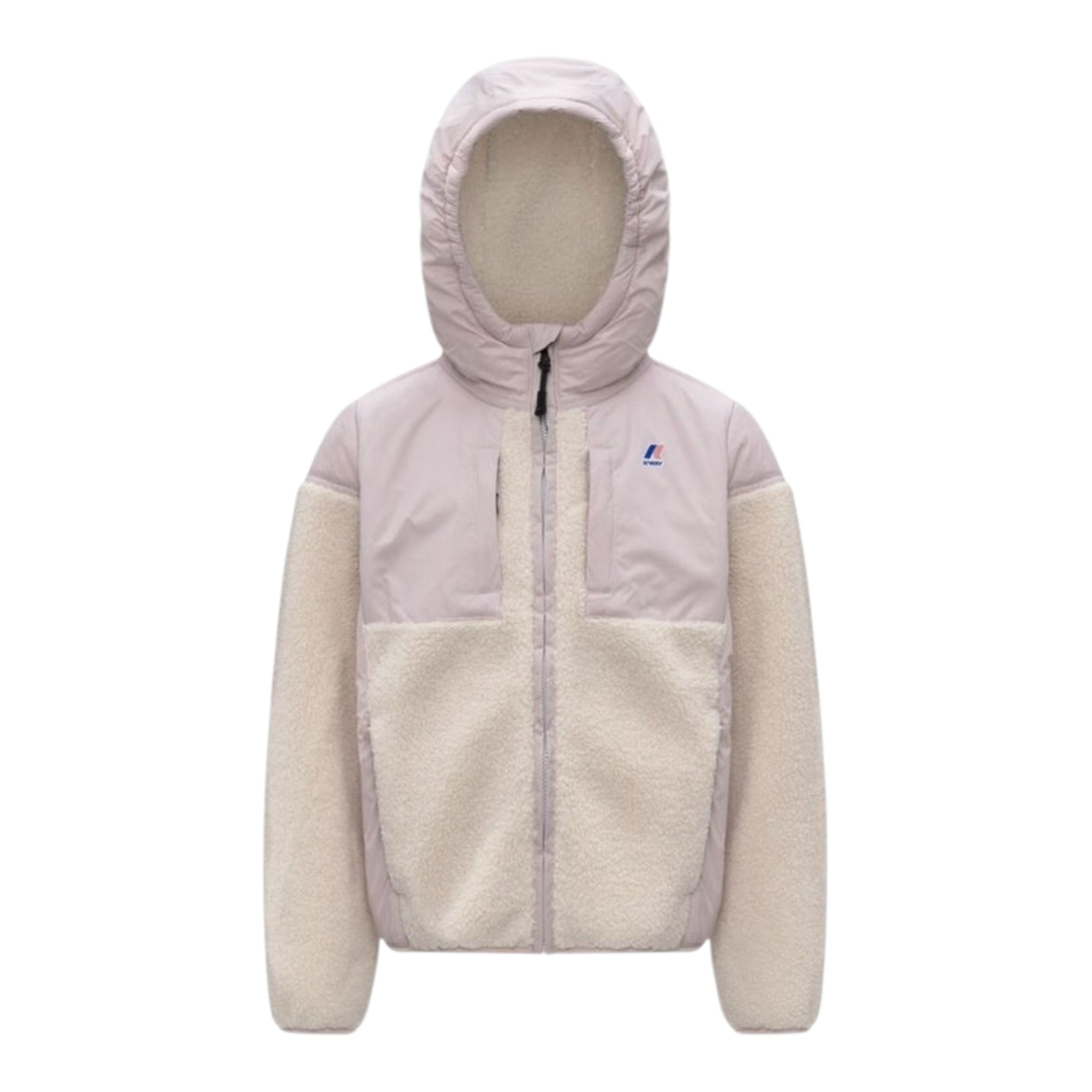 K-Way Giubbino tinta unita con Pelliccia Rosa per Bambino K21452WF ROSA K-WAY 