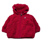 K-Way Felpa con Zip E Cappuccio tinta unita Fuxia per Neonata K21524W FUXIA K-WAY 