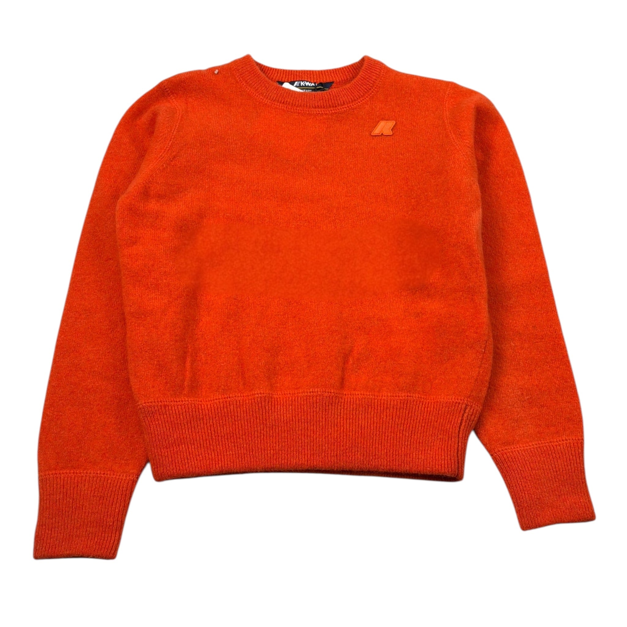 K-Way Maglia Girocollo tinta unita con Logo Arancione per Bambino K21525W ARANCIONE K-WAY 