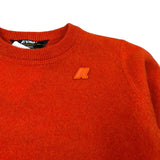 K-Way Maglia Girocollo tinta unita con Logo Arancione per Bambino K21525W ARANCIONE K-WAY 