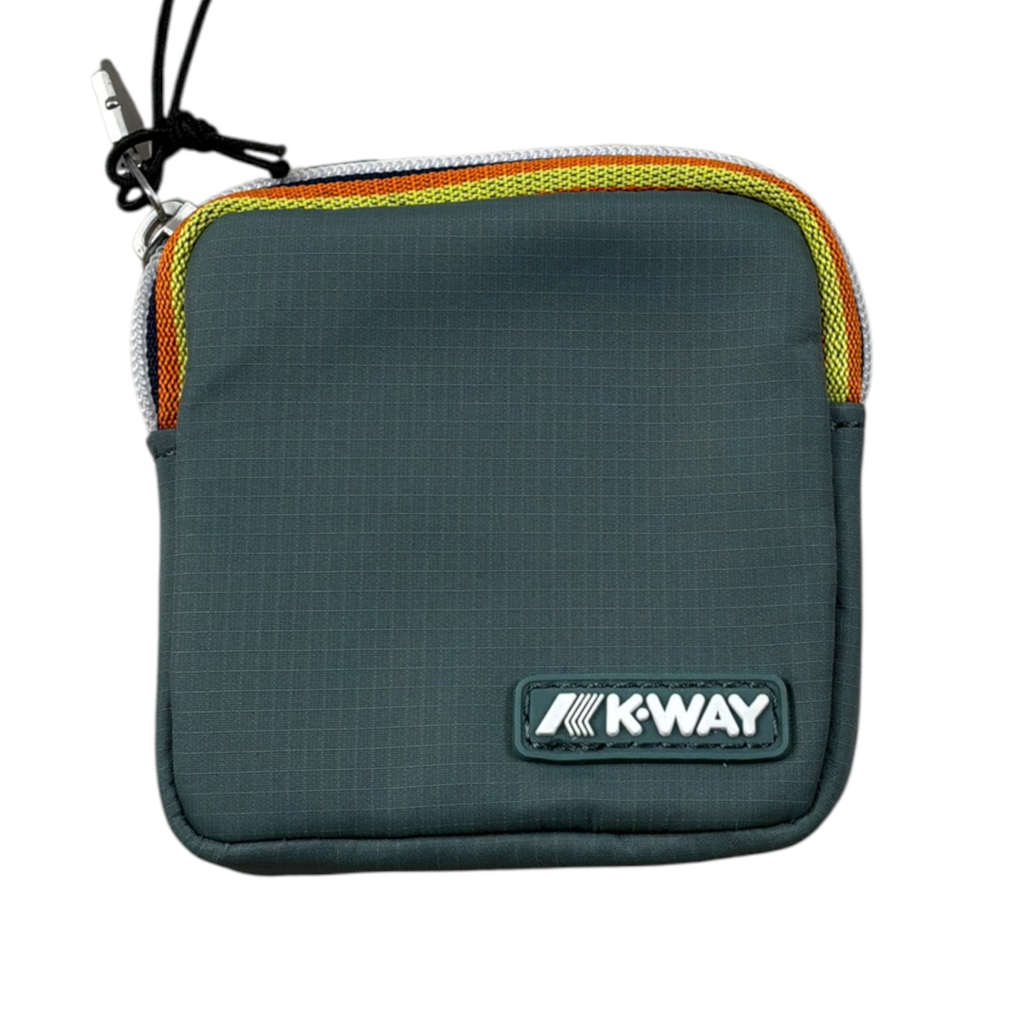 K-Way Borsello Portamonete tinta unita Verde per Bambino K3122XW VERDE K-WAY 