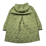 K-Way Giubbino Modello Lungo tinta unita con Cappuccio Verde per Bambino K3157KW VERDE K-WAY 