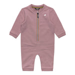K-Way Tutina Manica Lunga tinta unita con Cappello Rosa per Neonata K3161W ROSA K-WAY 