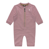 K-Way Tutina Manica Lunga tinta unita con Cappello Rosa per Neonata K3161W ROSA K-WAY 