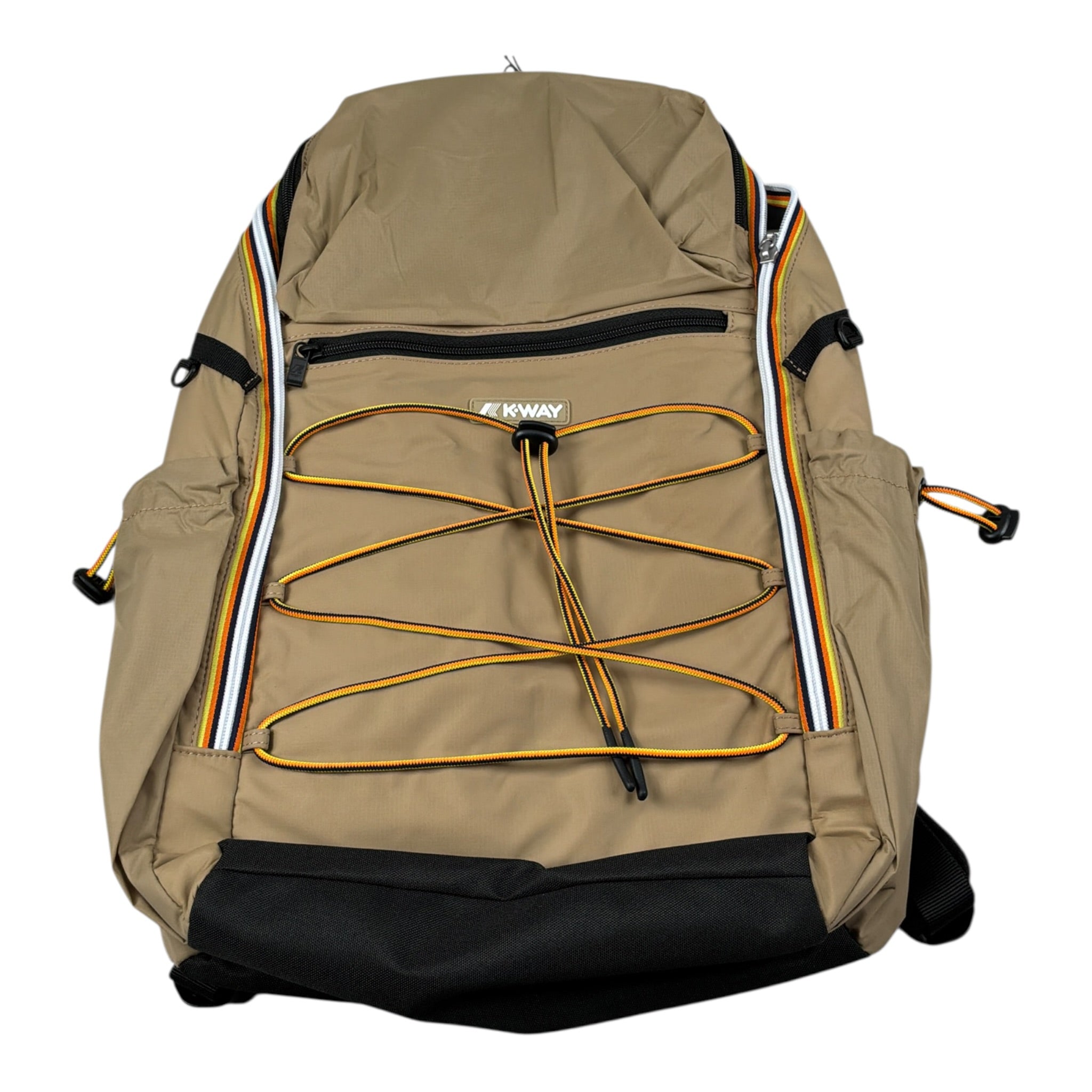 K-Way Zaino tinta unita con Logo Verde per Bambino K4112YW VERDE K-WAY 