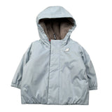 K-Way Giubbino tinta unita con Zip E Cappuccio Azzurro per Neonato K4133HW AZZURRO K-WAY 