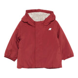 K-Way Giubbino tinta unita con Cappuccio Bordeaux per Neonato K4137VW BORDEAUX K-WAY 