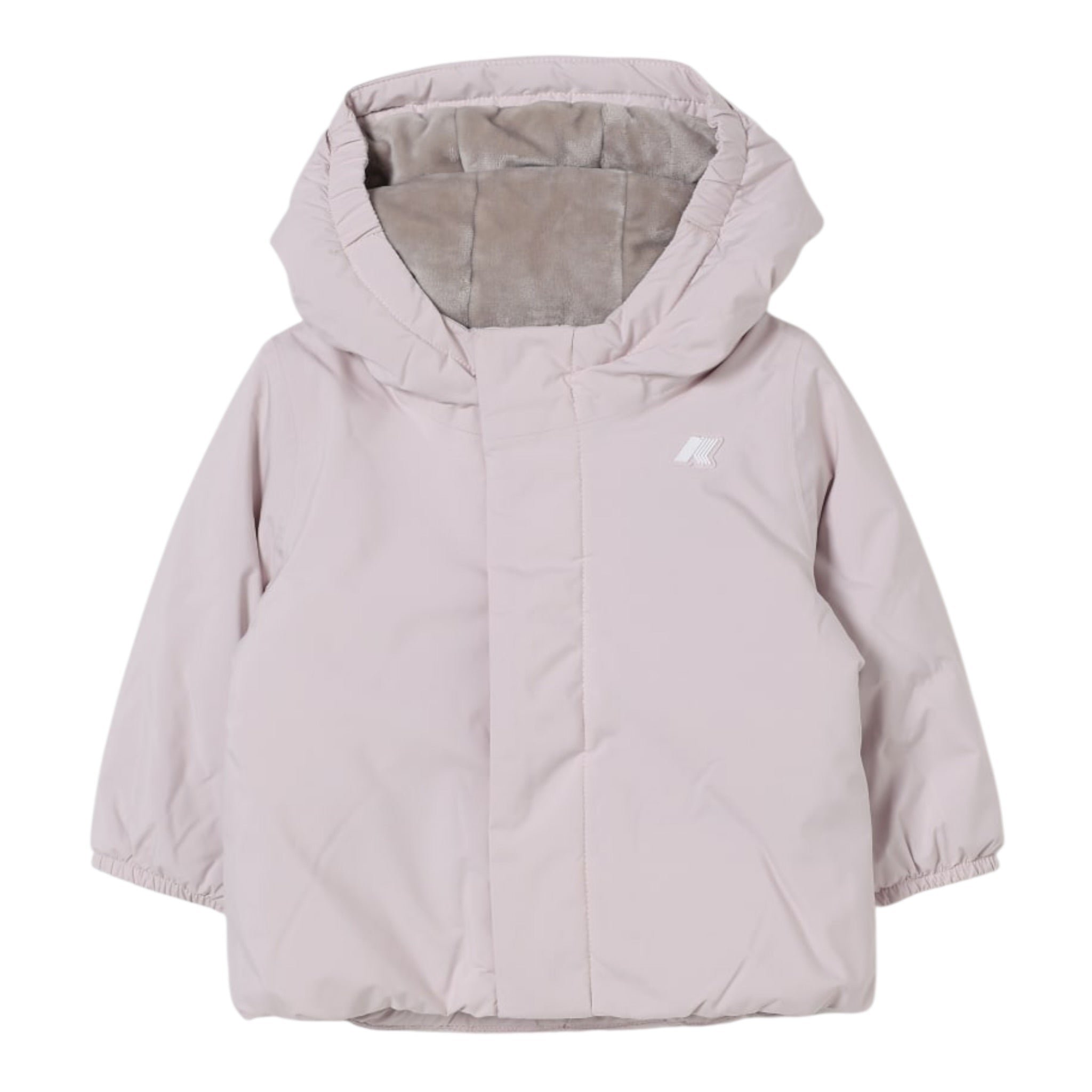 K-Way Giubbino tinta unita con Logo Rosa per Neonata K4137W ROSA K-WAY 