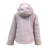 K-Way Giubbino tinta unita Foderato con Zip E Cappuccio Lilla per Bambina K4137WWAXXX LILLA K-WAY 