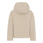 K-Way Giubbino tinta unita Foderato con Zip E Cappuccio Beige per Bambino K4137WWX BEIGE K-WAY 