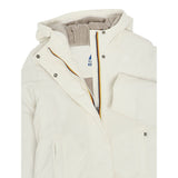 K-Way Giubbino tinta unita Foderato con Zip E Cappuccio Panna per Bambina K4137WWXX PANNA K-WAY 