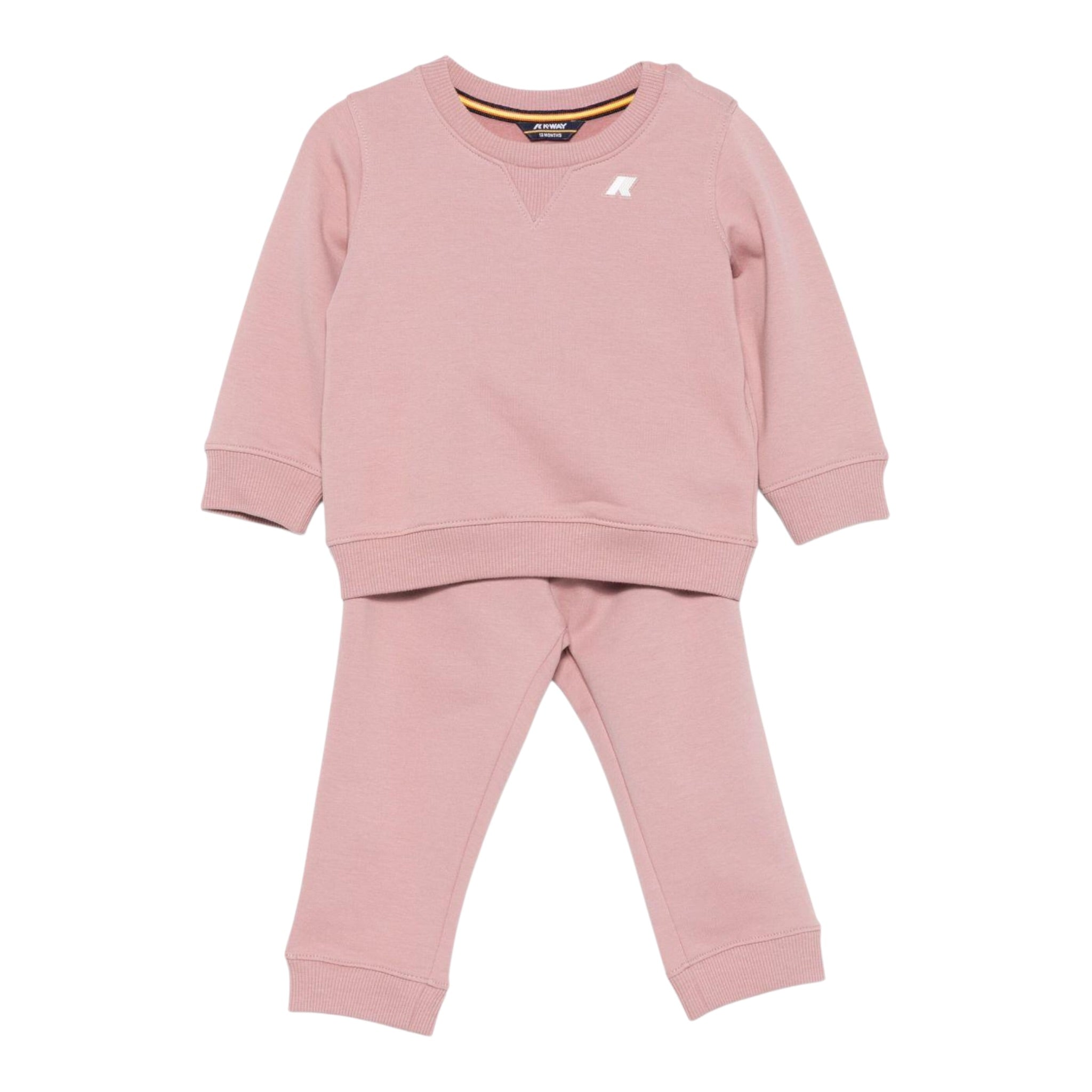 K-Way Completo 2 Pezzi Felpa-Pantalone Rosa per Neonata K41384WX ROSA K-WAY 