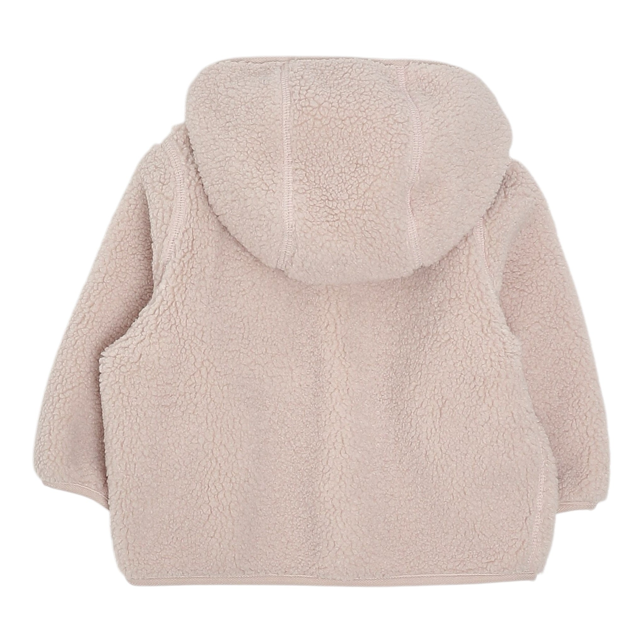 K-Way Giubbino tinta unita In Pelliccia con Zip E Cappuccio Rosa per Neonata K41478W ROSA K-WAY 