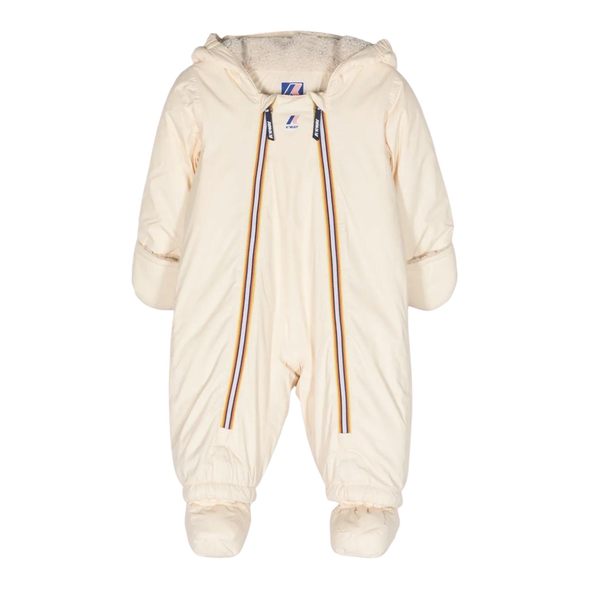 K-Way Eskimo tinta unita con Cappuccio Beige per Neonato K51218W BEIGE K-WAY 