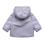 K-Way Giubbino Reversibile Lungo con Zip E Cappuccio Lilla/Blu per Bambina K5123QW LILLA/BLU K-WAY 