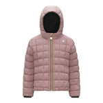 K-Way Giubbino Reversibile Lungo con Zip E Cappuccio Nero/Rosa per Bambina K5123QW NERO/ROSA K-WAY 