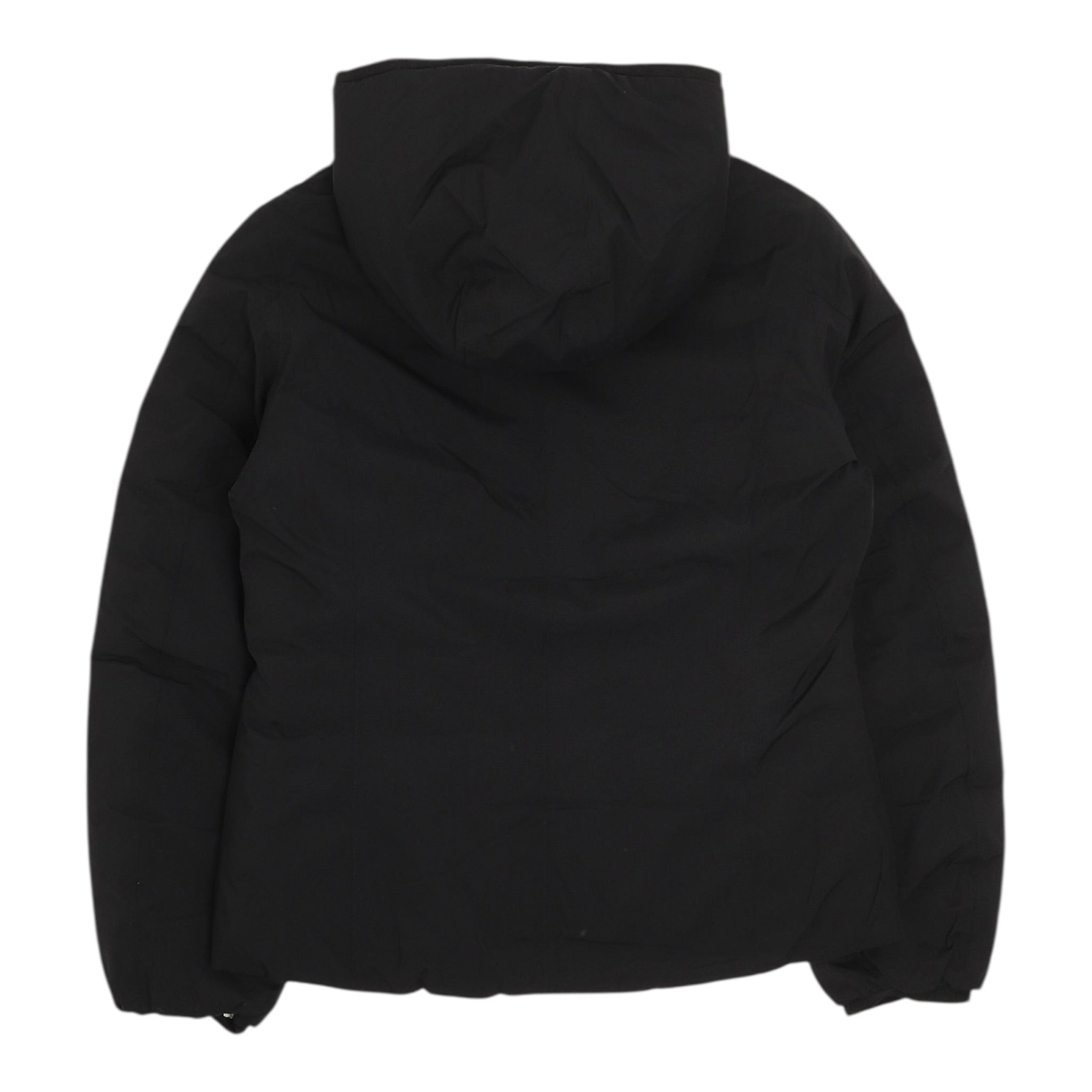 K-Way Giubbino Reversibile Lungo con Zip E Cappuccio Nero/Bianco per Bambino K5123QWO NERO/BIANCO K-WAY 