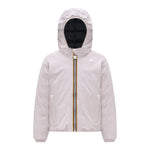 K-Way Giubbino Reversibile Lungo con Zip E Cappuccio Rosa/Nero per Bambina K5123QW ROSA/NERO K-WAY 