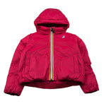 K-Way Giubbino tinta unita con Cappuccio Fuxia per Bambina K51322W FUXIA K-WAY 