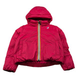 K-Way Giubbino tinta unita con Cappuccio Fuxia per Bambina K51322W FUXIA K-WAY 