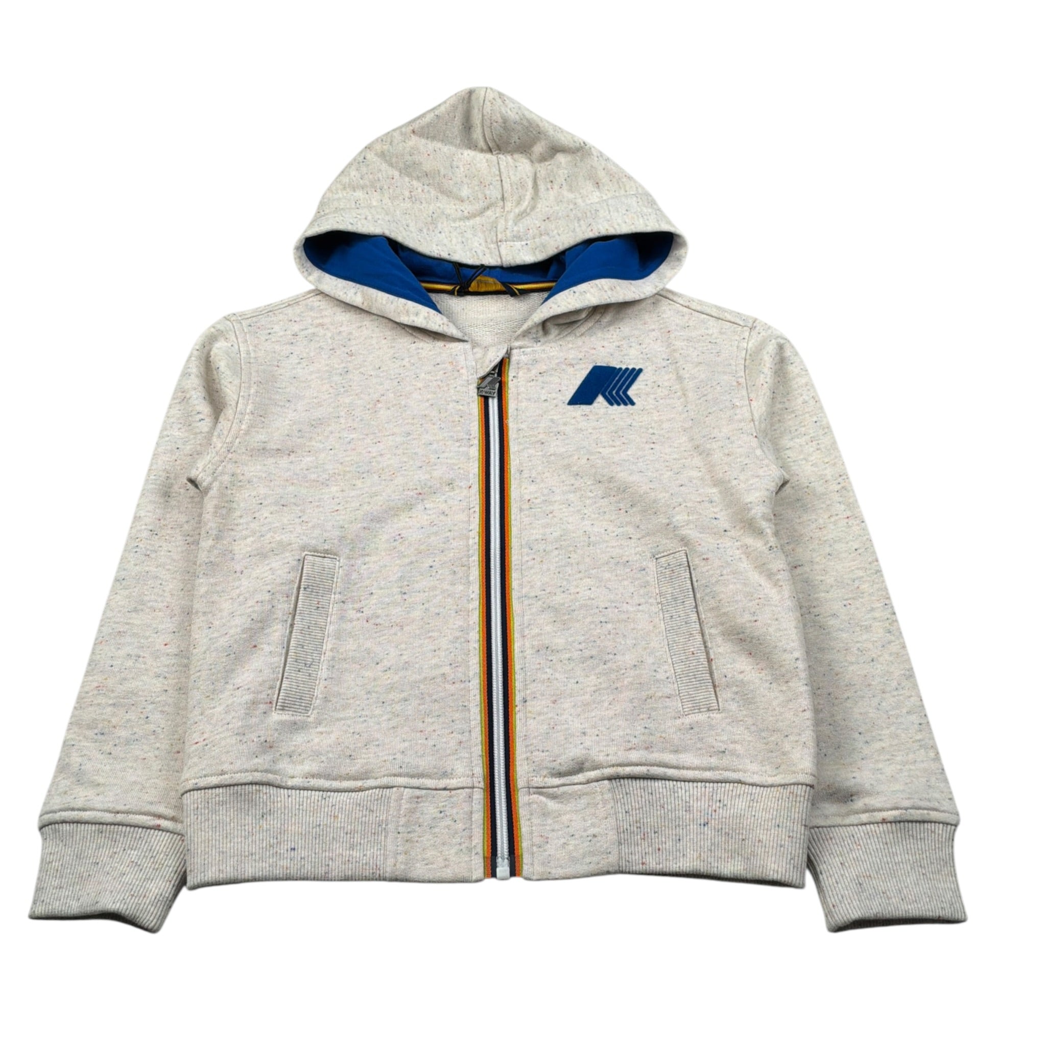 K-Way Felpa con Zip E Cappuccio tinta unita Beige per Bambino K51323W BEIGE K-WAY 