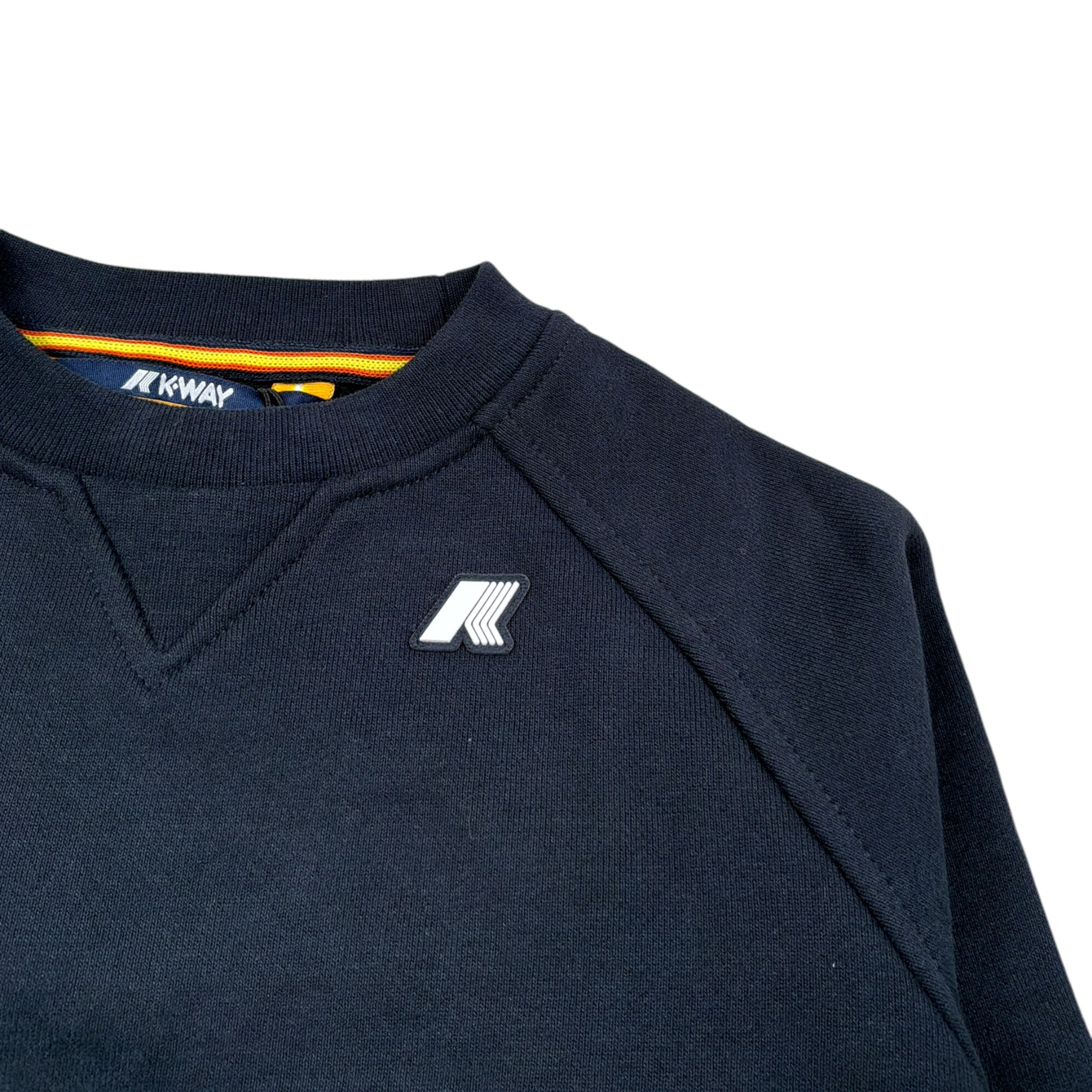 K-Way Felpa Chiusa Girocollo tinta unita Blu per Bambino K51348W BLLU K-WAY 