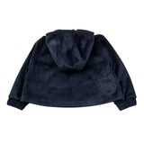 K-Way Felpa Chiusa con Cappuccio tinta unita In Velluto Blu per Bambina K51467W BLU K-WAY 