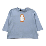 K-Way Shirt Girocollo tinta unita con Stampa Azzurro per Neonato K5146IW AZZURRO K-WAY 