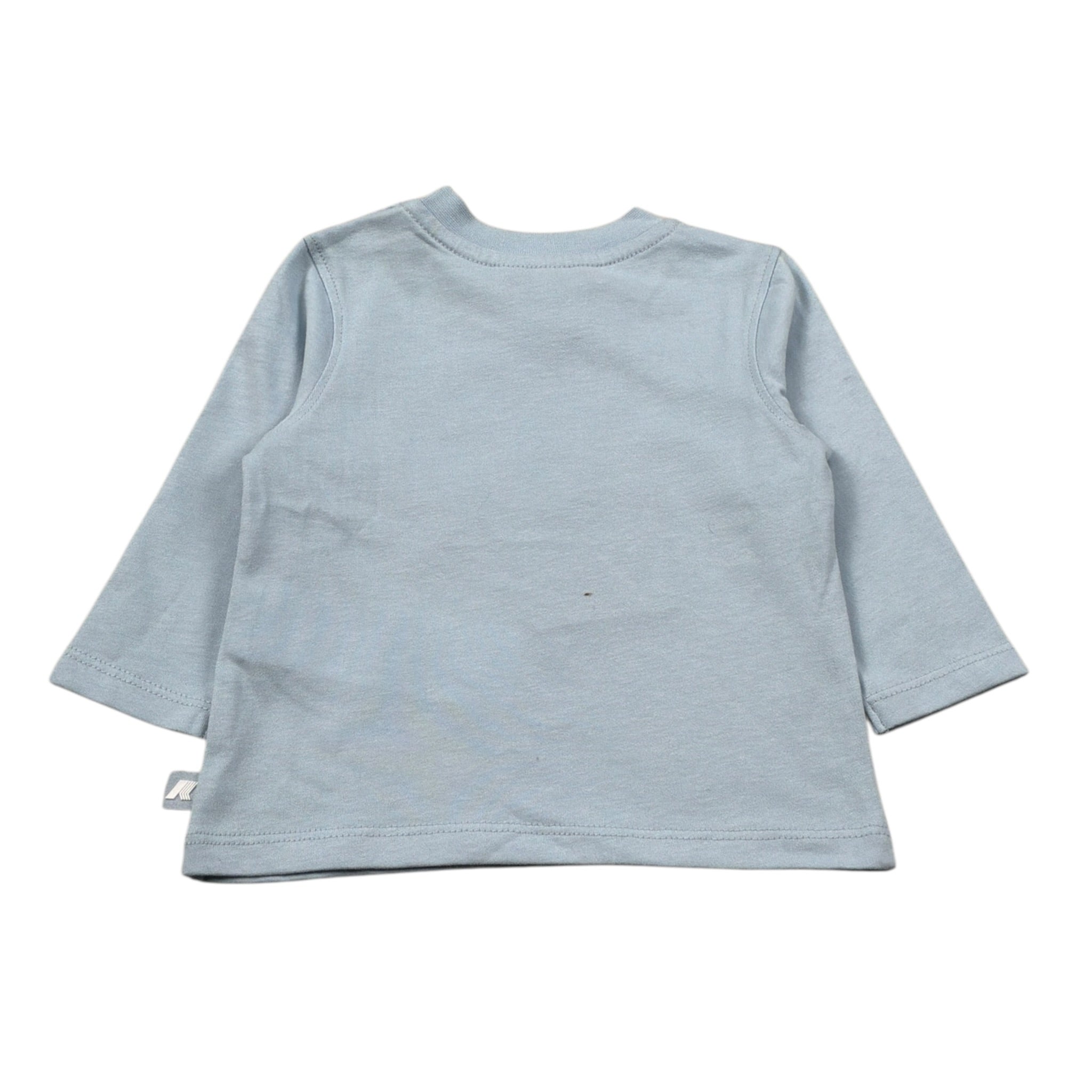 K-Way Shirt Girocollo tinta unita con Stampa Azzurro per Neonato K5146IW AZZURRO K-WAY 