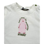 K-Way Shirt Girocollo tinta unita con Stampa Bianco per Neonato K5146IW BIANCO K-WAY 