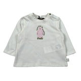K-Way Shirt Girocollo tinta unita con Stampa Bianco per Neonato K5146IW BIANCO K-WAY 