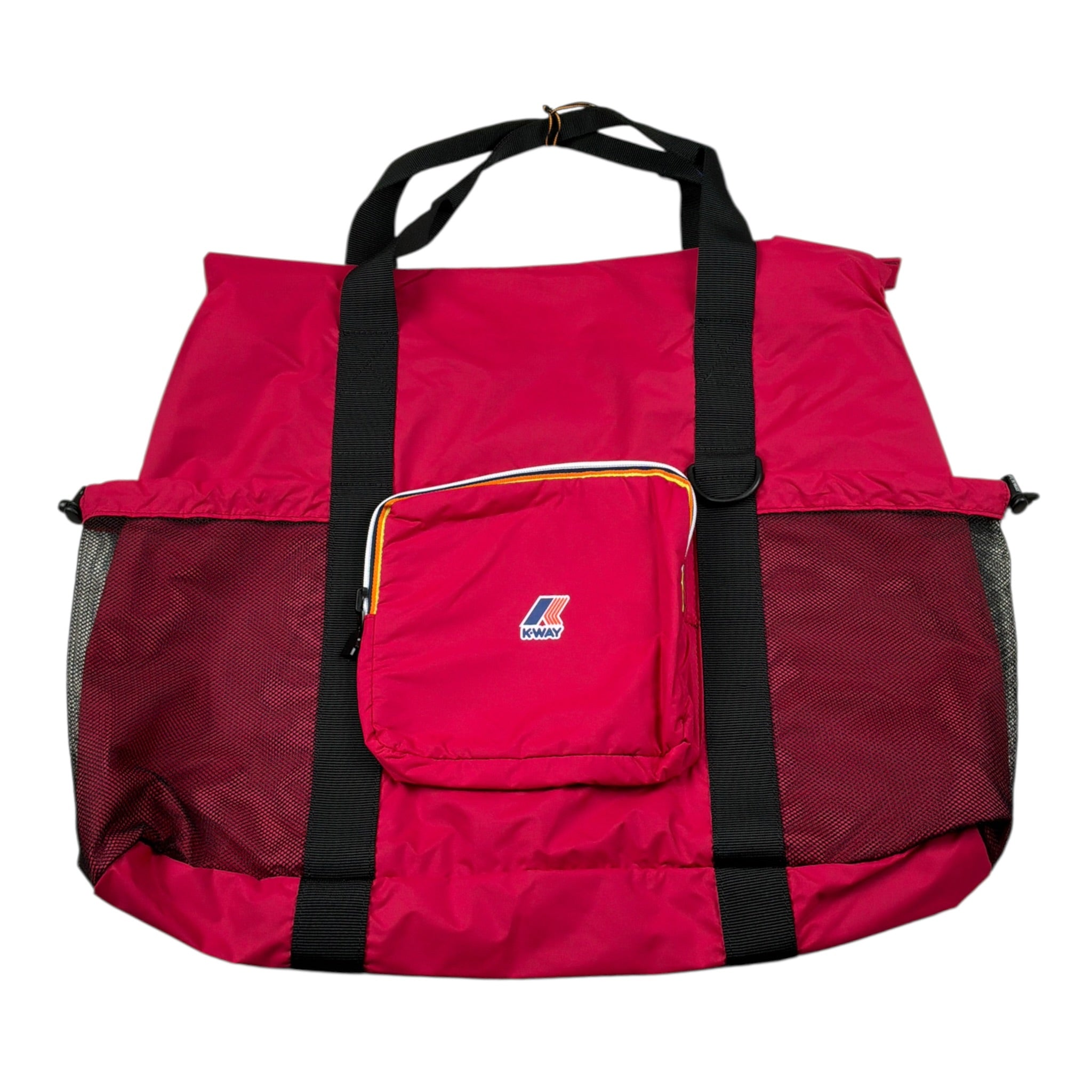 K-Way Borsone tinta unita con Stampa Logo Fuxia per Bambina K51489W FUXIA K-WAY 