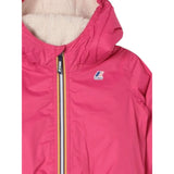 K-Way Giubbino tinta unita con Cappuccio In Contrasto Fuxia per Neonata K61157W FUXIA K-WAY 