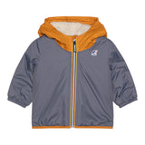 K-Way Giubbino tinta unita con Cappuccio In Contrasto Grigio per Neonato K61157WW GRIGIO K-WAY 