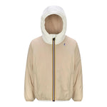 K-Way Giubbino Bicolore con Cappuccio Beige per Bambino K6115FW BEIGE K-WAY 