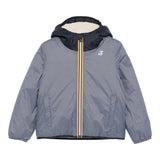 K-Way Giubbino Bicolore con Cappuccio Blu per Bambino K6115FW BLU K-WAY 