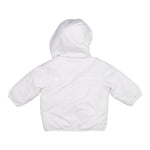 K-Way Giubbino tinta unita con Cappuccio Bianco per Bambino K6115FWO BIANCO K-WAY 