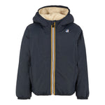 K-Way Giubbino tinta unita con Cappuccio Nero per Bambino K6115FWO NERO K-WAY 