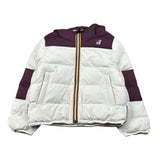 K-Way Giubbino Bicolore con Cappuccio Bianco/Viola per Bambino K6117YWX BIANCO/VIOLA K-WAY 