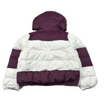 K-Way Giubbino Bicolore con Cappuccio Bianco/Viola per Bambino K6117YWX BIANCO/VIOLA K-WAY 