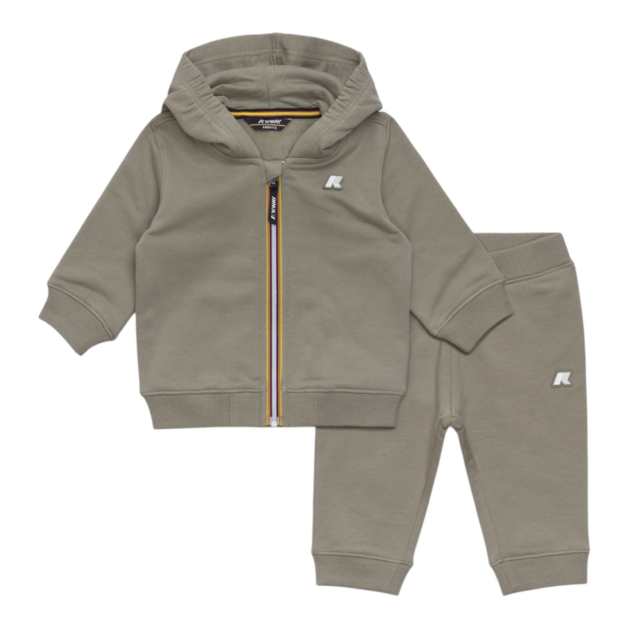 K-Way Completo 2 Pezzi Felpa-Pantaloni Verde per Neonato K6123VWOX VERDE K-WAY 