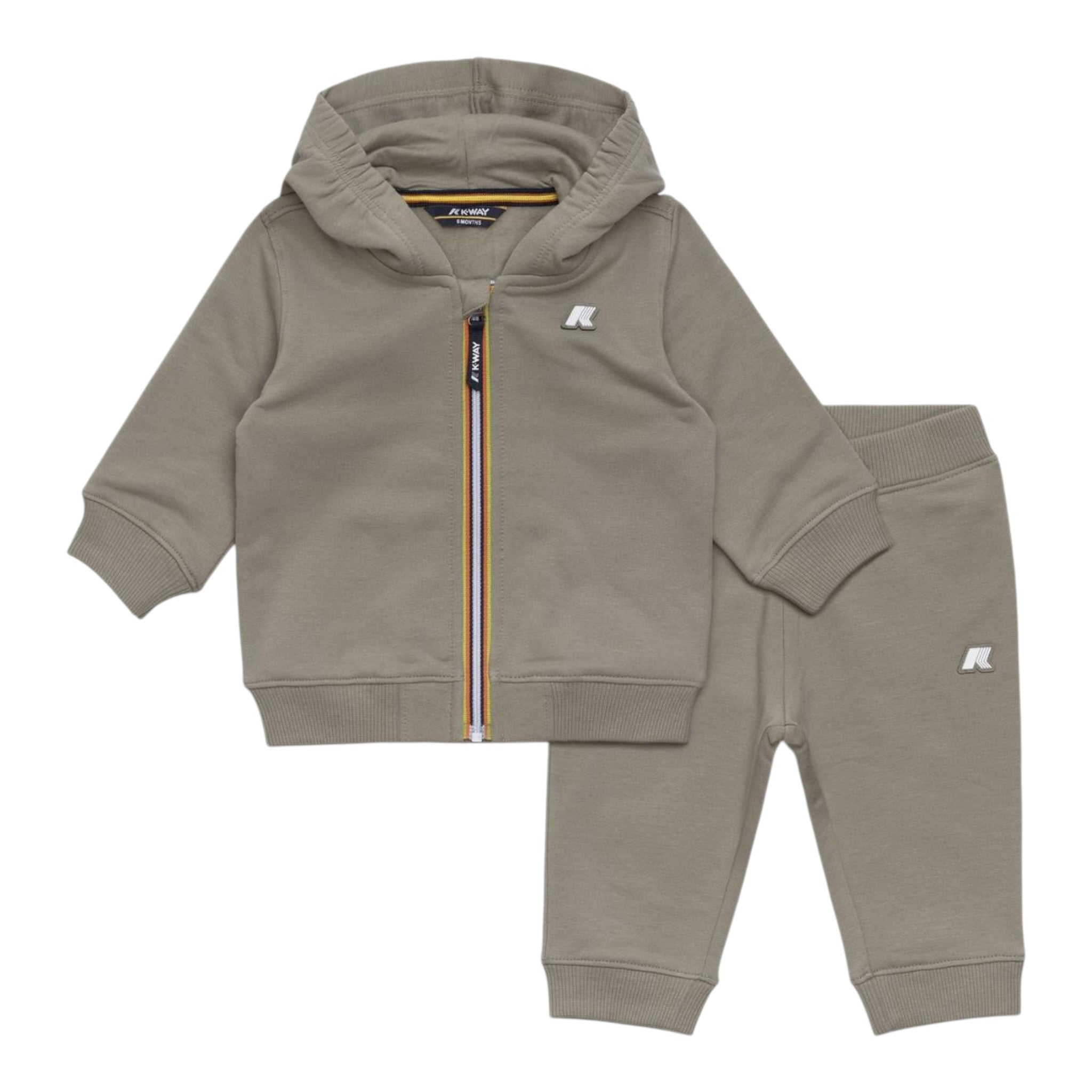K-Way Completo 2 Pezzi Felpa-Pantaloni Verde per Neonato K6123VW VERDE K-WAY 