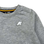 K-Way Shirt Girocollo tinta unita con Stampa Grigio per Neonato K6123WW GRIGIO K-WAY 