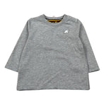 K-Way Shirt Girocollo tinta unita con Stampa Grigio per Neonato K6123WW GRIGIO K-WAY 