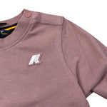 K-Way Shirt Girocollo tinta unita con Stampa Rosa per Neonata K6123WWX ROSA K-WAY 