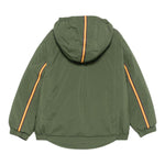 K-Way Giubbino tinta unita con Zip E Cappuccio Verde per Bambino K6134BW VERDE K-WAY 