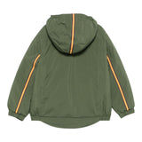 K-Way Giubbino tinta unita con Zip E Cappuccio Verde per Bambino K6134BW VERDE K-WAY 